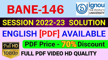 BANE-146 Solved Assignment in English 2022-23, BANE 146 Solve Assignment 2023, BANE 146 Assignment
