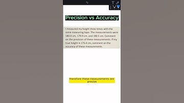 Precision vs Accuracy #shorts #science #chemistry