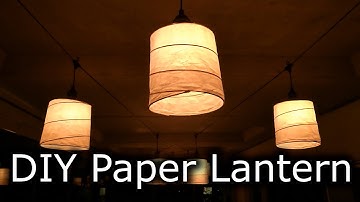 DIY papieren lantaarns