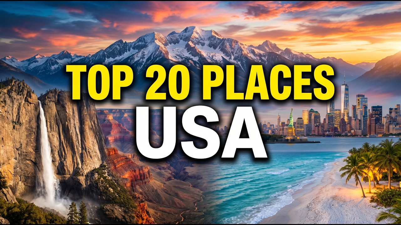 Top 20 Places to Visit in the USA 🇺🇸 | Ultimate Travel Video - YouTube