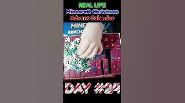 Opening a REAL LIFE Minecraft Christmas Advent Calendar Day #24