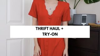 Thrift Haul + Try-on