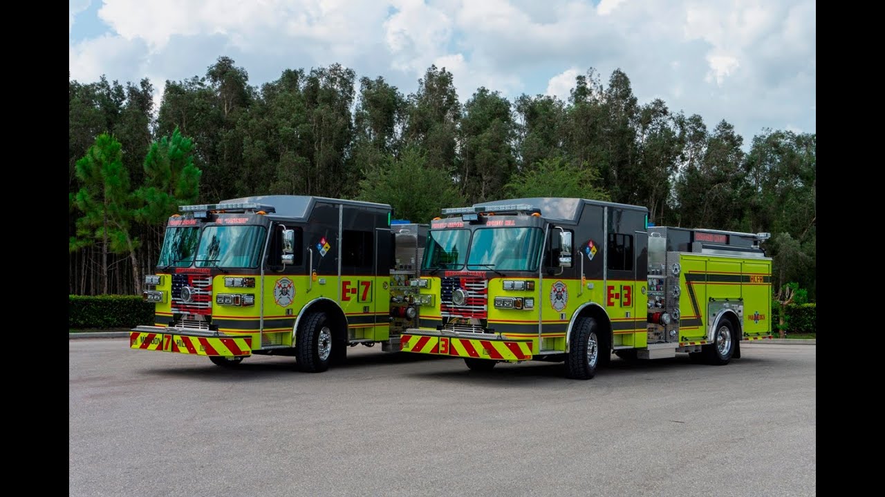 SFEV Hernando County Fire Rescue's new Sutphen Custom Pumpers (HS6518
