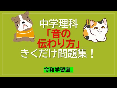 中学理科 音の伝わり方 Youtube