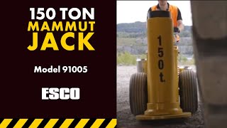 MAMMUT 150 Ton Jack [Model 91005] by Equipment Supply Company 3,792 views 6 years ago 1 minute, 54 seconds