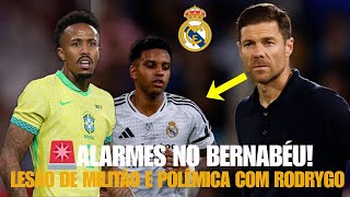 🚨ALARMES NO BERNABÉU: POLÊMICA COM RODRYGO; LESÃO DE MILITÃO