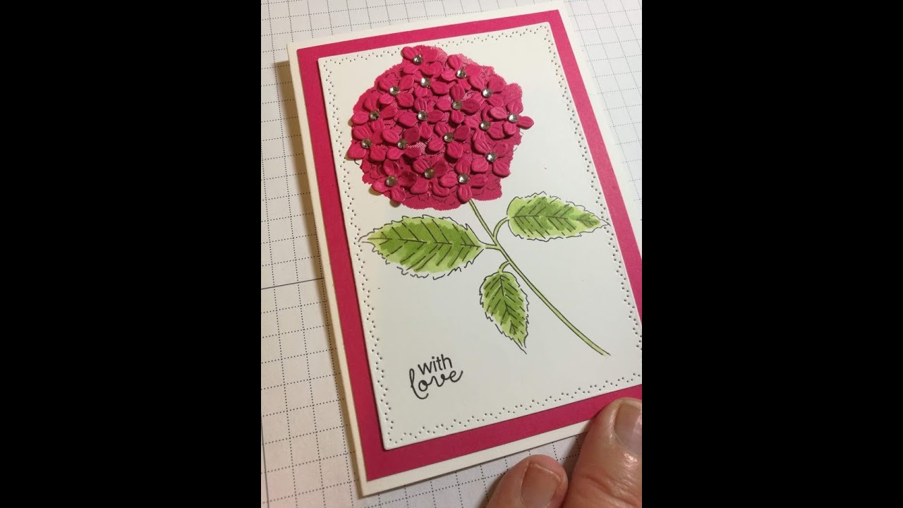 Fun with stamps and dies from the Hydrangea Hill suite from Stampin' Up ...