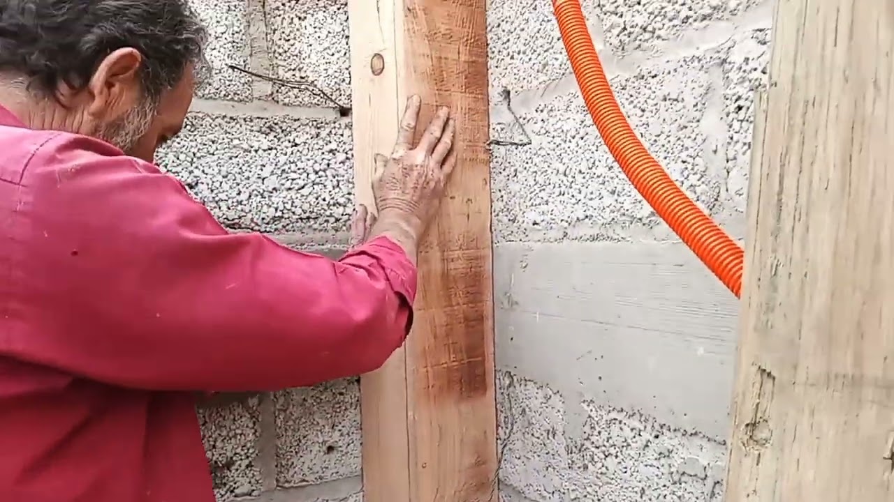 Encofrando colubna aparente de 12cm