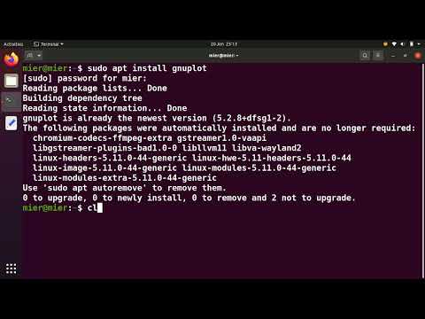 Gnuplot #1 - Install gnuplot and plot x