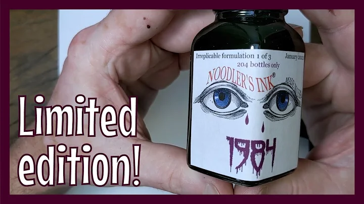 Noodler's Limited Edition 1984 "1 of 3" writing sample