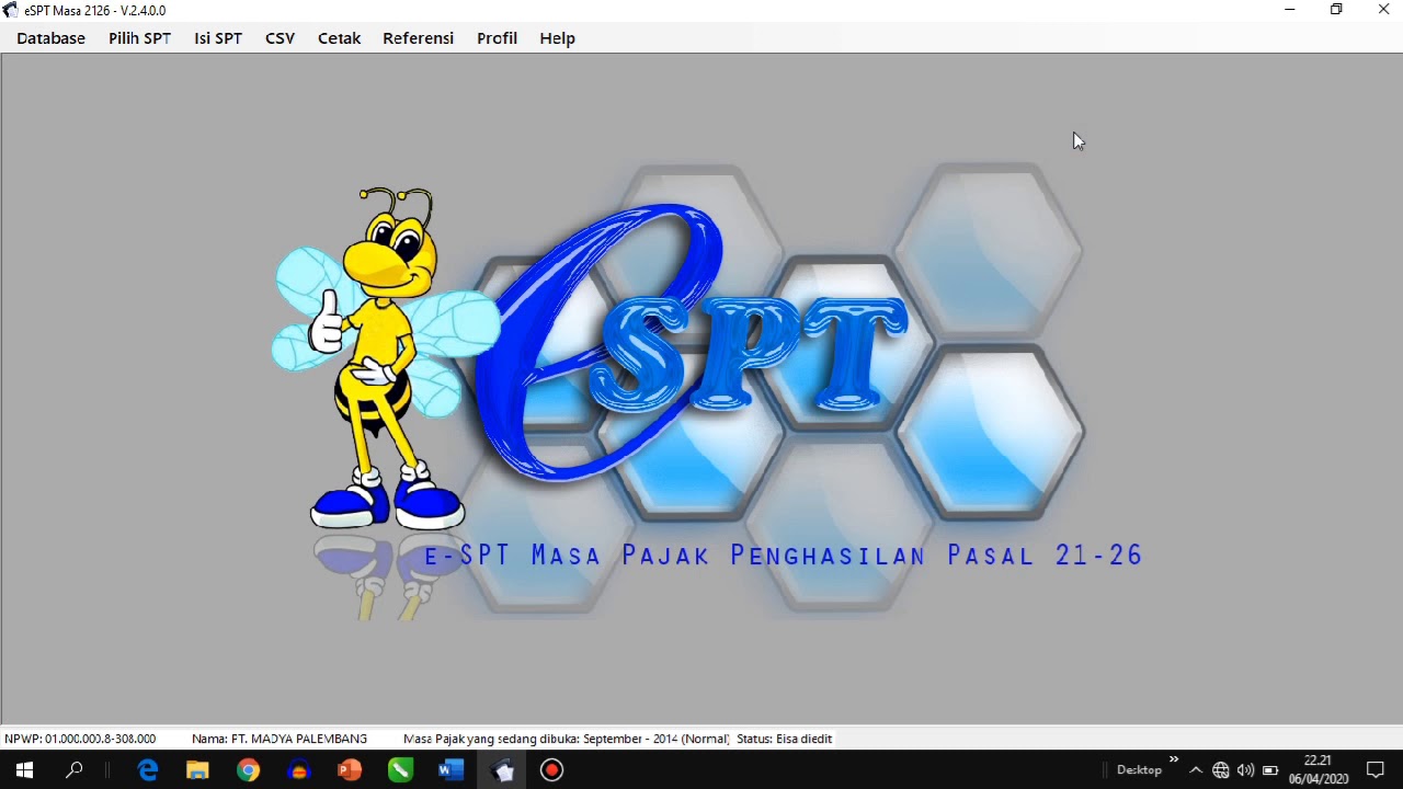 E-SPT MASA SEPTEMBER - DESEMBER