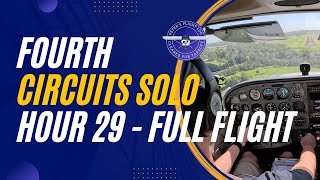 Hour 29: Fourth circuits pre-solo check and solo on a Cessna 172, Camden Aerodrome, NSW, Australia