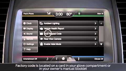 SYNC® with MyLincoln Touch™: Setting a Personal Entry Code | Lincoln How-to Video