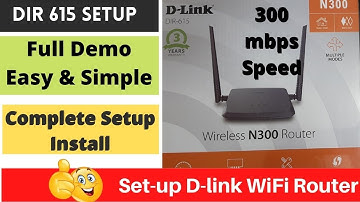 D LINK DIR 615 N300 WIRELESS ROUTER SETUP || D-Link 615 Configure Karen Step By Step In Hindi