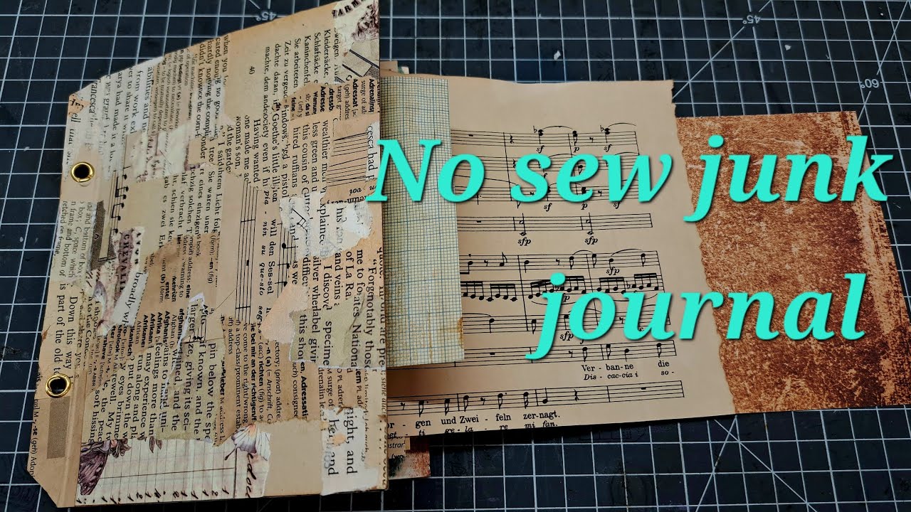 Episode 1 | No sew journal | How to make a junk journal series - YouTube