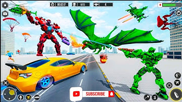 DRAGON ROBOT FORMULA CAR GAME || level 24,27 Robot war || Open world Gameplay Android