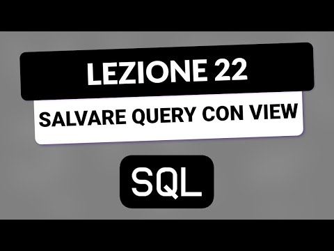 Video: Perché usare le query sql?