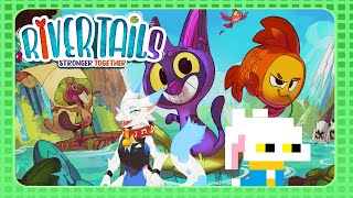 【リバーテイルズ】子猫と魚の最強タッグ！【🐸コラボ配信🐰】