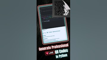 QR code Generation #python #pythonprogramming #learning #qr #qrcode #qrscanner #coding #learnpython
