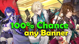 Pull like a God 100% chance ANY 5-Star Banner | Gacha Pity System, 50-50, Soft and Hard Pity HSR screenshot 1