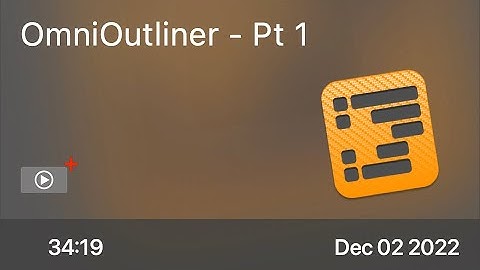 SCOM1209 - OmniOutliner - Pt 1 - Preview