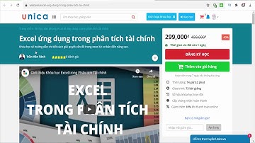 Excel ứng dụng trong phân tích tài chính