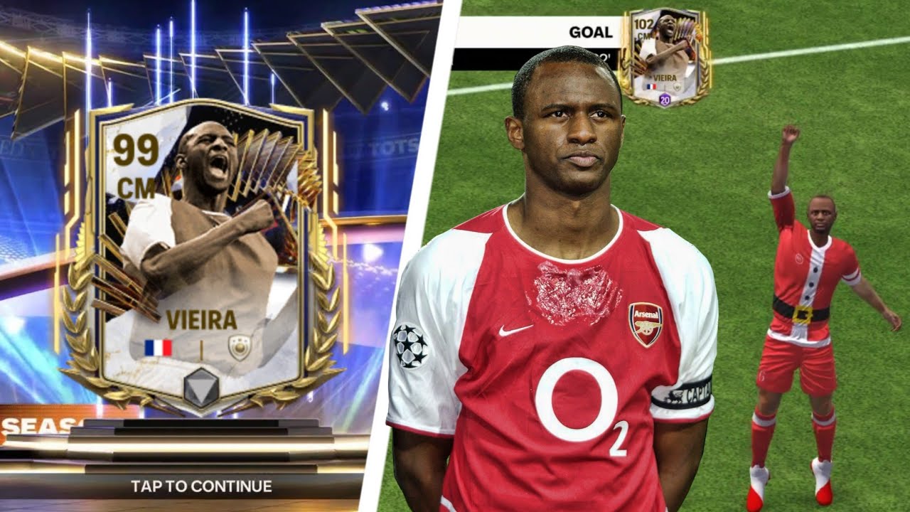 TOTS Vieira Review - Better than TOTY Gullit?  || FC Mobile