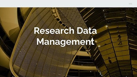 Research Data Management