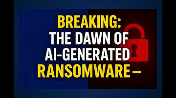 🚨 Breaking: The Dawn of AI-Generated Ransomware — PromptLock Exposed