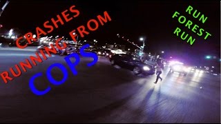 MOTORCYCLE HIT BY CAR RUNNING FROM THE COPS