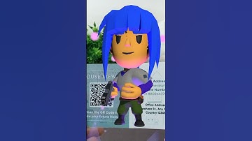 Augmented reality animation on Business Card #augmentedreality #zappar #vuforia