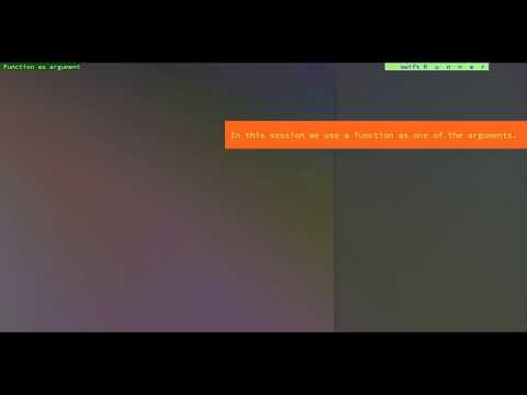 Swift Tour_C10 - Function as argument