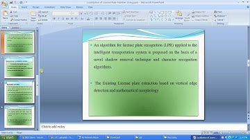 IEEE 2014 JAVA LOCALIZATION OF LICENSE PLATE NUMBER  USING  DYNAMIC IMAGE PROCESSING TECHNIQUES