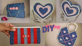 4 Useful Ideas from Old Jeans | Best Out of Waste | Upcycling Craft.