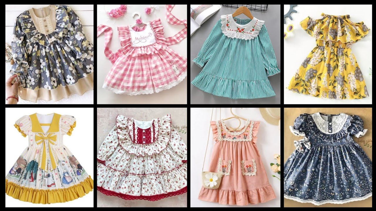 🌹Latest baby Frock Design For Summer 2024 |Bachio ki Frock Designs| Baby Lawan Frill Frock Designs