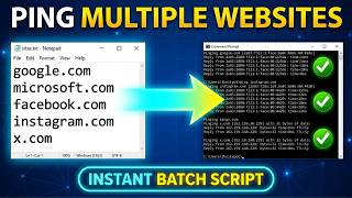 The Fastest Way to Ping Multiple Websites at Once in CMD