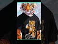 Tiger T-Shirt With Big Energy 🐯🔥#shorts  #tshirt  #streetwear  #animaldesign  #cutefashion