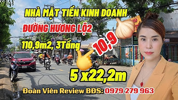 🏡🚘Bán Nhà Đường Hương Lộ 2, DT: 110,9m2, 3Tầng, 3PN, 3WC,  Giá: 10,9TỶ,  LH: 0979 279 963