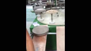 Automatic grinding and polish machine for ceramic tableware