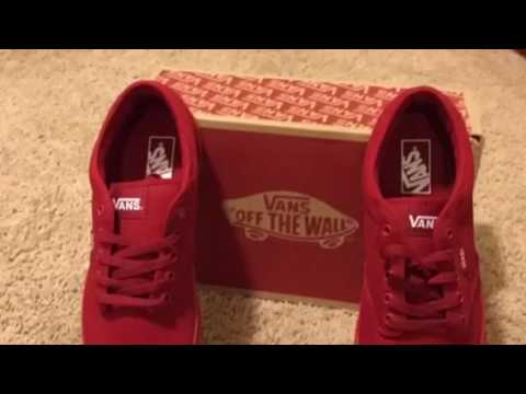 All Red Mono Vans Review - YouTube