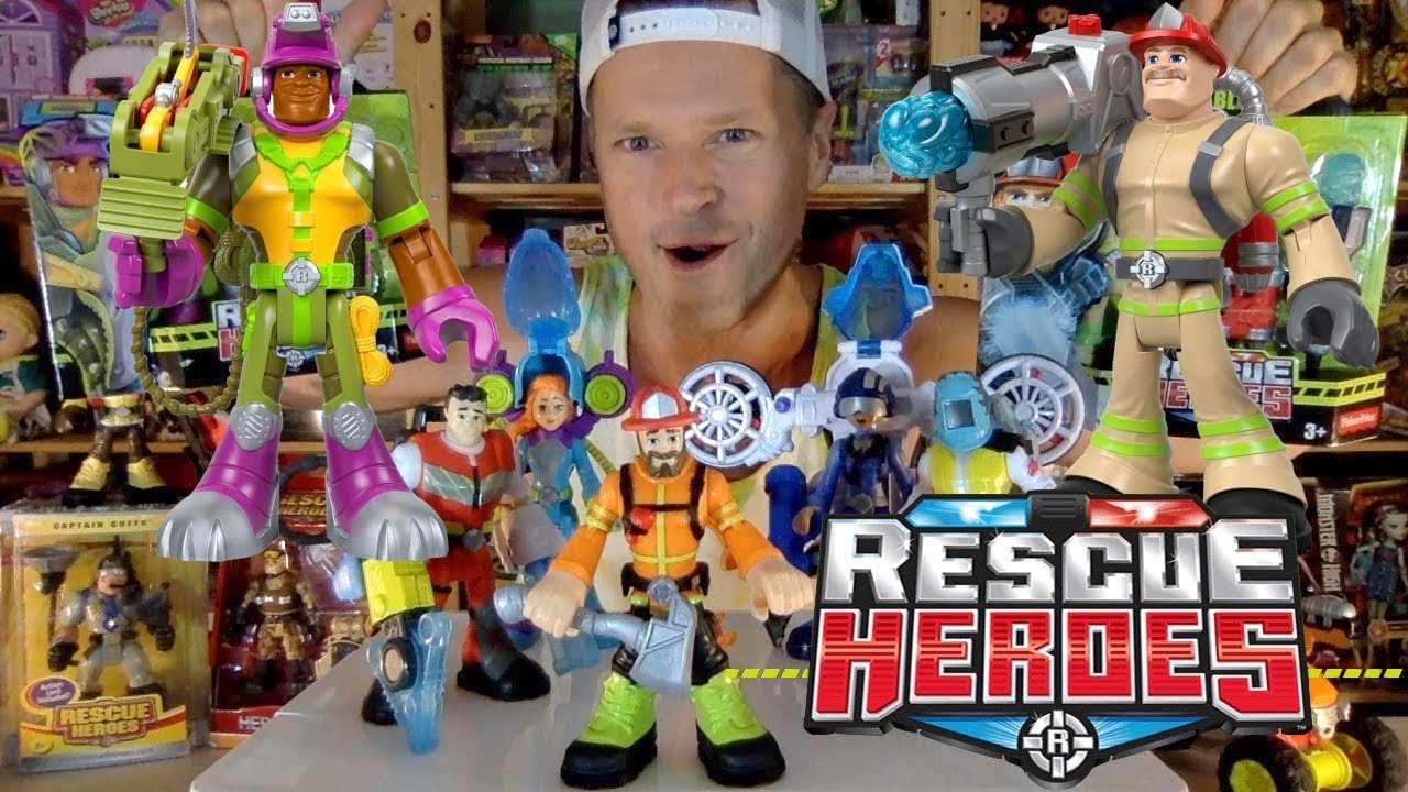 Ages 3+ YouTube Rescue Heroes 6 Inch Action Figures 
