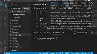 Python program to check whether a number is positive or negative or zero