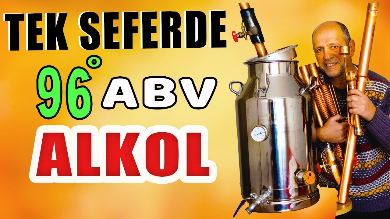 Süper imbik!! Tek Damıtım 96 ABV (reflux imbik)