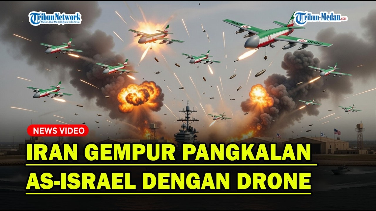 IRAN Gempur Pangkalan AS-Israel dengan Drone❓