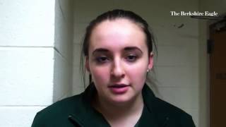Taconic's Bri Rogers talks after her girls beat Lenox 57-30: #basketball #Berkshires