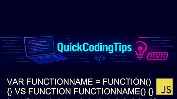 Javascript Tutorial: var functionName = function() {} vs function functionName() {}