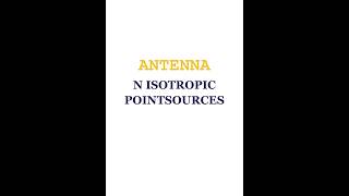 ANTENNA - N IsotropicPointsources PART 1