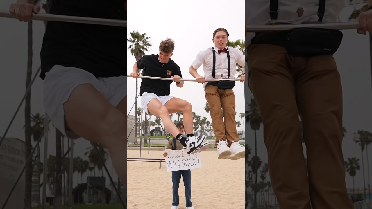 Nerds Challenge Bodybuilders at Muscle Beach