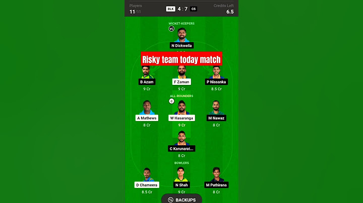 B-Love Kandy vs Colombo Strikers Dream11 Team || BLK vs CS Dream11 Prediction || LPL 23 3rd Match