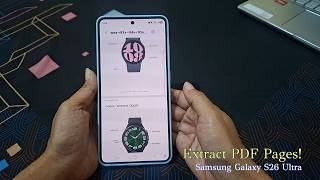 How to Extract PDF Pages in Samsung Notes (Galaxy S26 Ultra)